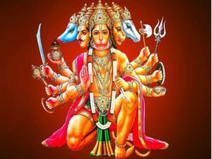 #five-faced# # image# #of# #Hanuman